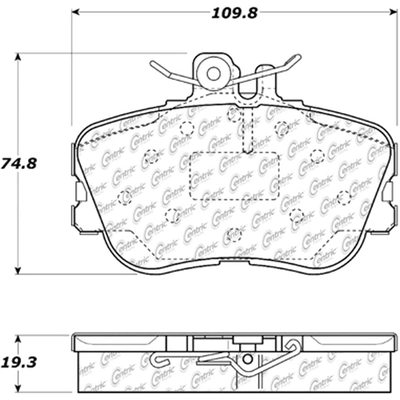 Front Super Premium Semi Metallic Pads by CENTRIC PARTS - 104.06450 pa6