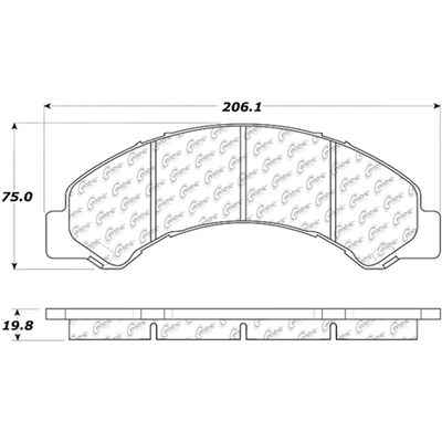 Front Super Premium Semi Metallic Pads by CENTRIC PARTS - 104.08250 pa1
