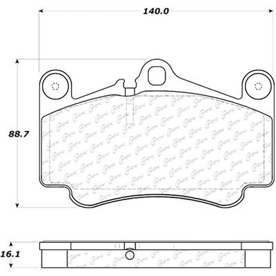 Front Super Premium Semi Metallic Pads by CENTRIC PARTS - 104.09160 pa6