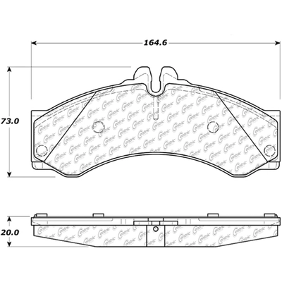 Front Super Premium Semi Metallic Pads by CENTRIC PARTS - 104.09490 pa1