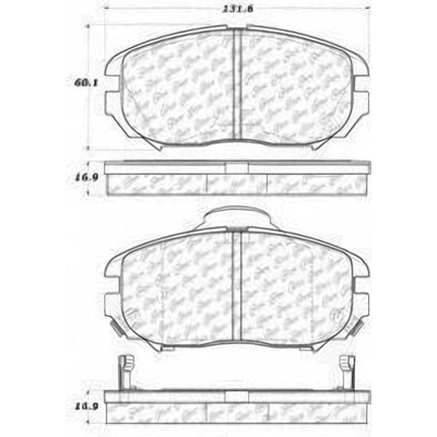 Front Super Premium Semi Metallic Pads by CENTRIC PARTS - 104.11250 pa1