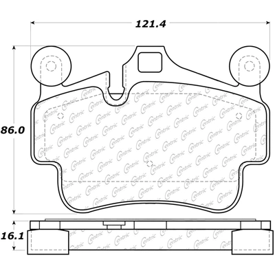 Front Super Premium Semi Metallic Pads by CENTRIC PARTS - 104.11350 pa6