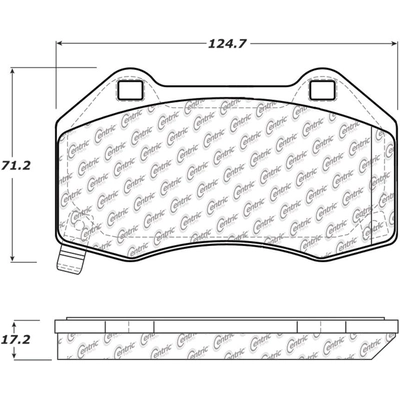 Plaquette avant semi-m�talique de qualit� sup�rieur by CENTRIC PARTS - 104.13790 pa5