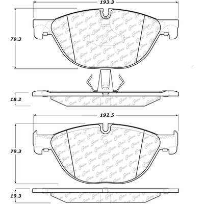 Front Super Premium Semi Metallic Pads by CENTRIC PARTS - 104.14090 pa6