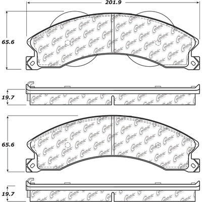 Plaquette avant semi-m�talique de qualit� sup�rieur by CENTRIC PARTS - 104.14110 pa5