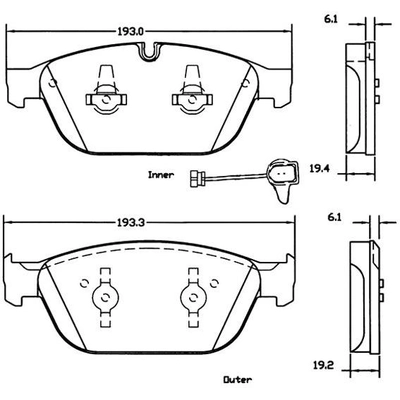 Front Super Premium Semi Metallic Pads by CENTRIC PARTS - 104.15460 pa7