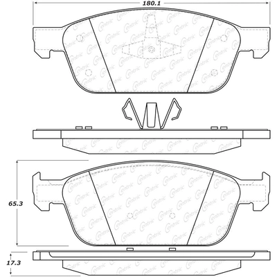 Front Super Premium Semi Metallic Pads by CENTRIC PARTS - 104.16450 pa9