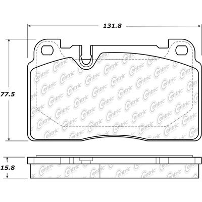 Front Super Premium Semi Metallic Pads by CENTRIC PARTS - 104.16630 pa4