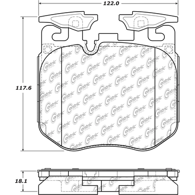 Front Super Premium Semi Metallic Pads by CENTRIC PARTS - 104.18680 pa1