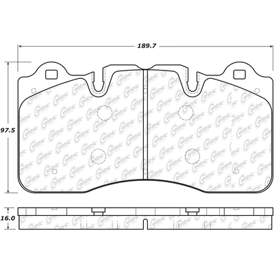 Front Super Premium Semi Metallic Pads by CENTRIC PARTS - 104.19180 pa1