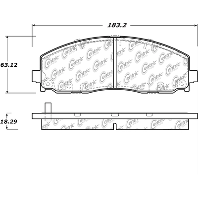 Front Super Premium Semi Metallic Pads by CENTRIC PARTS - 106.15890 pa2