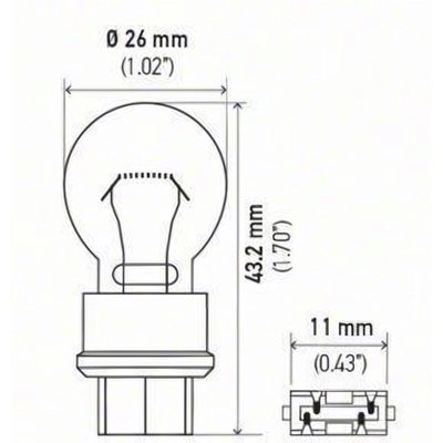 Front Turn Signal by HELLA - 3157TB pa10