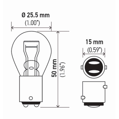 Front Turn Signal by HELLA - 7528TB pa1