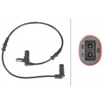 Front Wheel ABS Sensor by HELLA - 012039621 pa3