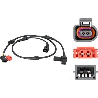 Front Wheel ABS Sensor by HELLA - 012806841 pa2