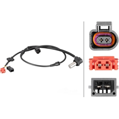 Front Wheel ABS Sensor by HELLA - 012806921 pa4