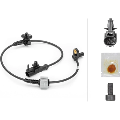 Front Wheel ABS Sensor by HELLA - 230040421 pa1
