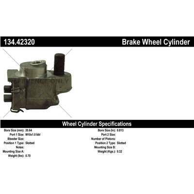 Front Wheel Cylinder by CENTRIC PARTS - 134.42320 pa1