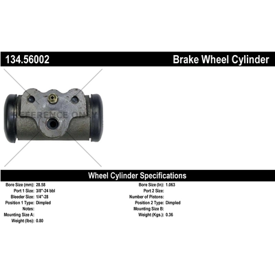 Cylindre de roue avant by CENTRIC PARTS - 134.56002 pa2