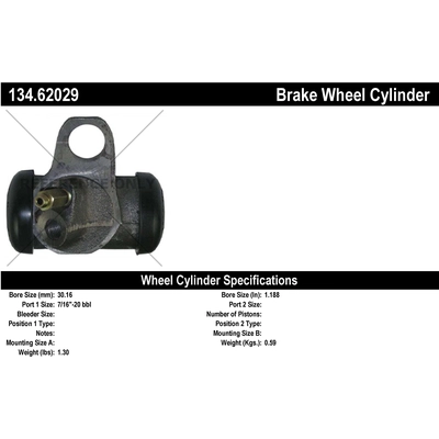 Front Wheel Cylinder by CENTRIC PARTS - 134.62029 pa2