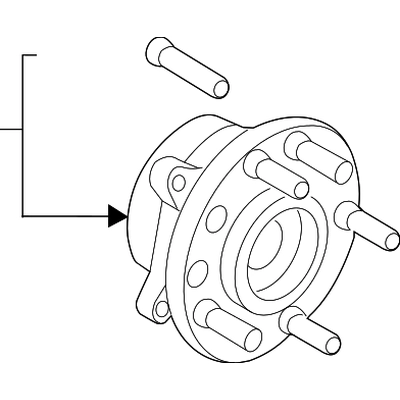 Front Wheel Hub by MOTORCRAFT - HUB654 pa1