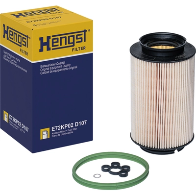 HENGST FILTER - E72KP02D107 - Oil Filter Insert With Gasket Set pa3
