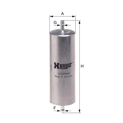 HENGST FILTER - H109WK - Fuel In-line filter pa1