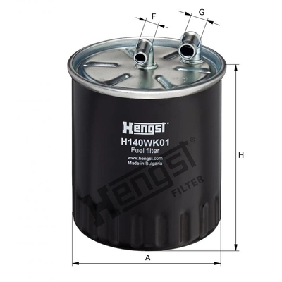 HENGST FILTER - H140WK01 - Fuel In-line filter pa1