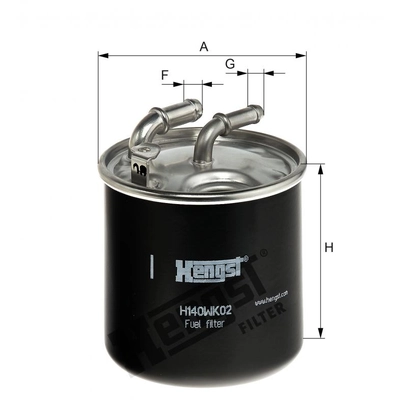 HENGST FILTER - H140WK02 - Fuel In-line filter pa2