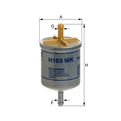 HENGST FILTER - H163WK - Fuel In-line filter pa1