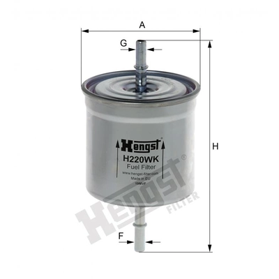 HENGST FILTER - H220WK - Fuel In-line filter pa1