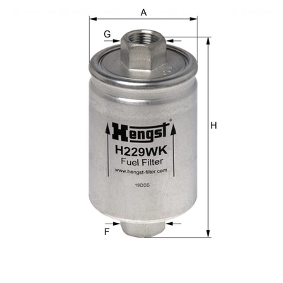 HENGST FILTER - H229WK - Fuel In-line filter pa2