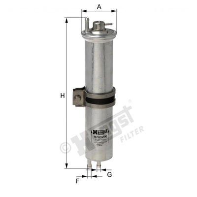 HENGST FILTER - H283WK - In-Line Fuel Filter pa1
