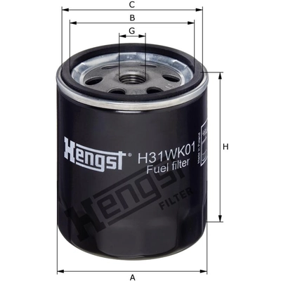 HENGST FILTER - H31WK01 - Fuel Spin-On Filter pa1