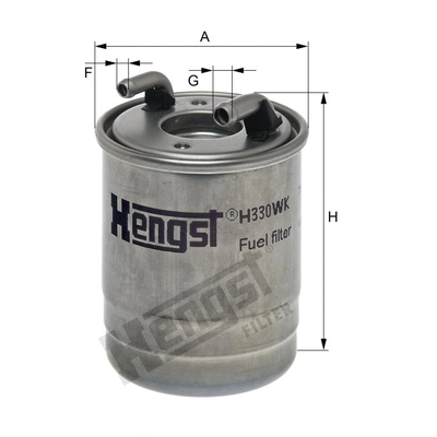 HENGST FILTER - H330WK - In-Line Fuel Filter pa1