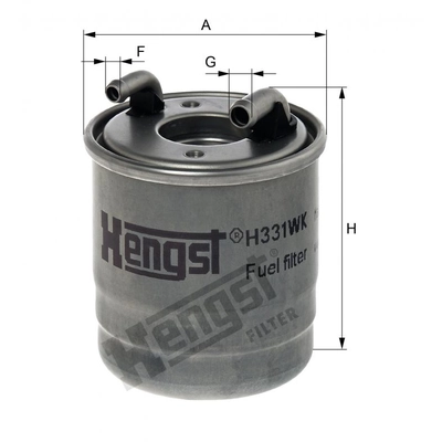 HENGST FILTER - H331WK - In-Line Fuel Filter pa1