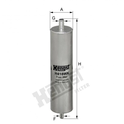 HENGST FILTER - H418WK - In-Line Filtre � carburant pa1