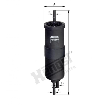 HENGST FILTER - H420WK01 - In-Line Fuel Filter pa1