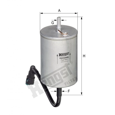 HENGST FILTER - H430WK - In-Line Fuel Filter pa1