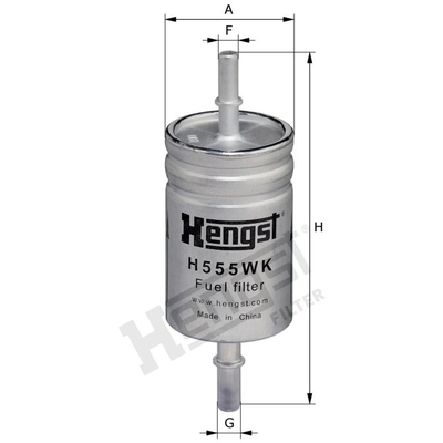Fuel Filter by HENGST FILTER - H555WK pa1