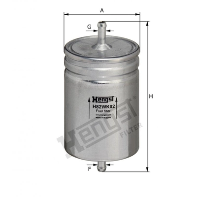 HENGST FILTER - H82WK02 - In-Line Fuel Filter pa2