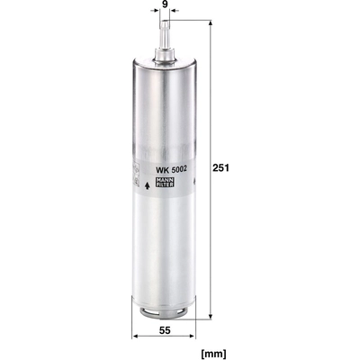 Fuel Filter by MANN-FILTER - WK5002 pa3