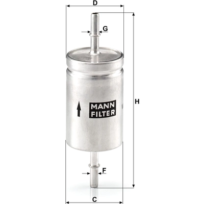 MANN-FILTER - WK512 - Fuel Filter pa9