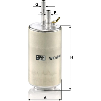 Fuel Filter by MANN-FILTER - WK6004 pa3