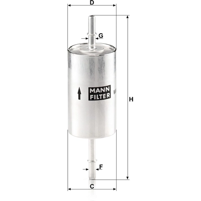Fuel Filter by MANN-FILTER - WK614/46 pa3