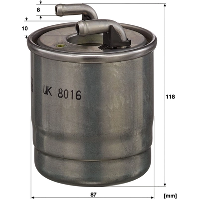 Fuel Filter by MANN-FILTER - WK8016X pa4