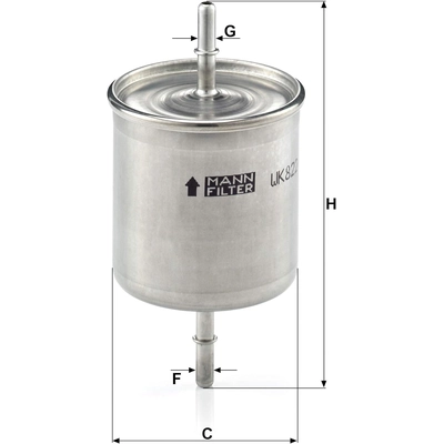 MANN-FILTER - WK822/2 - Filtre à carburant pa7