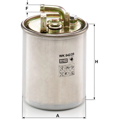 Fuel Filter by MANN-FILTER - WK842/20 pa3