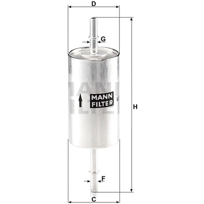 Fuel Filter by MANN-FILTER - WK614/46 pa1