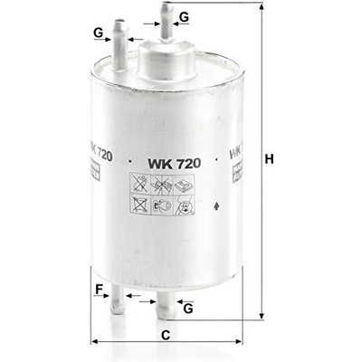 MANN-FILTER - WK720 - Fuel Filter pa6